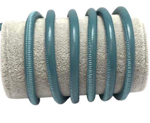 Round stitched nappa leather cord-6mm-Aqua(1)