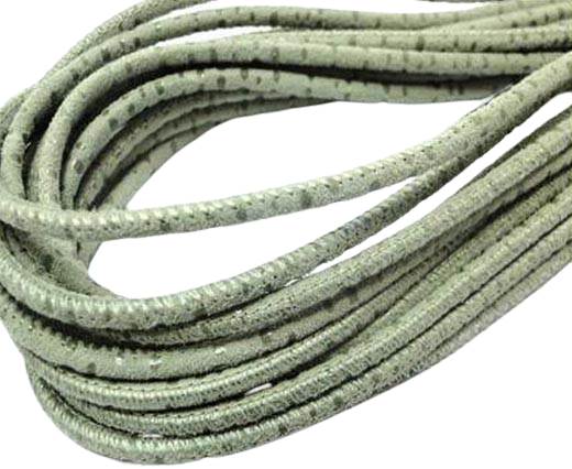 Round stitched nappa leather cord 3mm-Spyral Style Grey