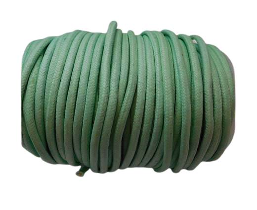 Round Wax Cotton Cords - 3mm - Aquamarine