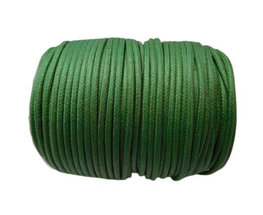 Round Wax Cotton Cords - 3mm - Islamic Green