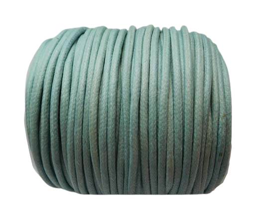 Round Wax Cotton Cords - 3mm - LT Turquoise