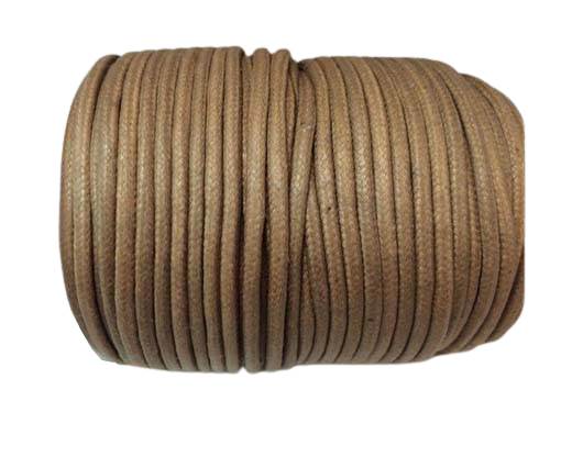 Round Wax Cotton Cords - 3mm  - Mustard
