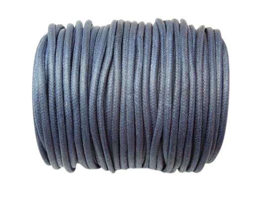 Round Wax Cotton Cords - 3mm - Navy Blue
