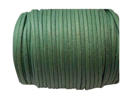 Round Wax Cotton Cords - 3mm - Sea Blue