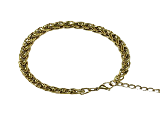 Round Wire Twisted Chain – Gold