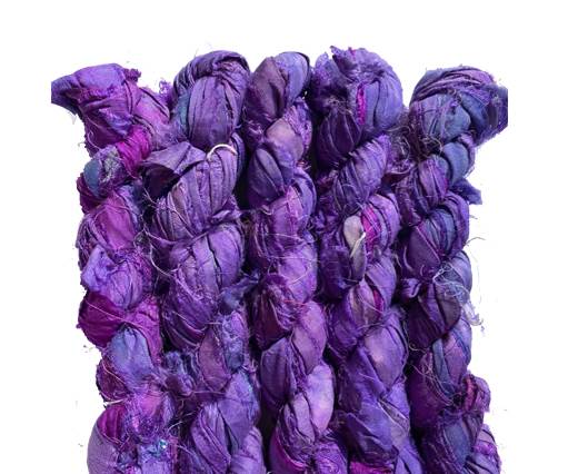 SARI SILK color number 20 dark purple