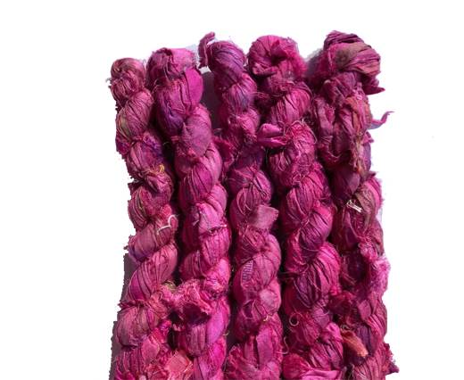 SARI SILK color number 27 dark pink