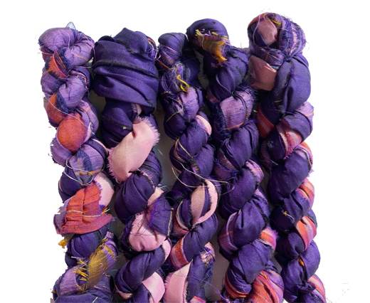 SARI SILK color number 28 mix purple