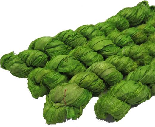 SARI SILK color number 34 hot green