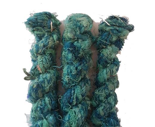 SARI SILK color number 77 sea blue