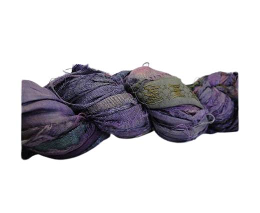 Sari silk ribbons- Dusty Plum