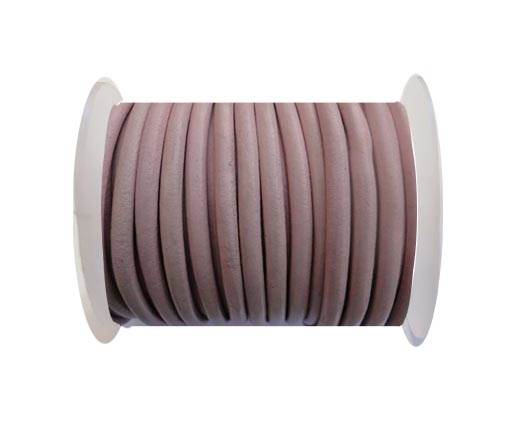 Round Leather Cord SE- Light Pink-4mm
