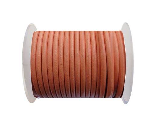 Round Leather Cord SE/R/Orange - 4mm