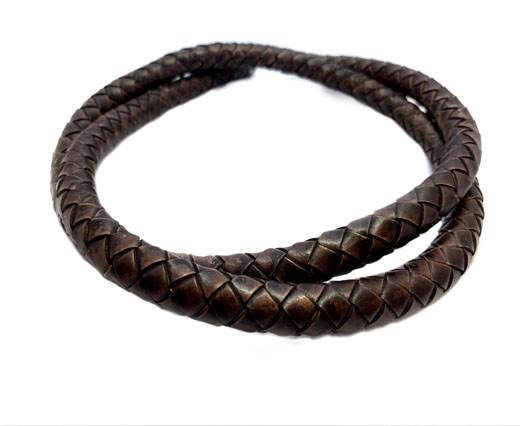 Round Braided Leather Cord - 12mm - SE_PB 17