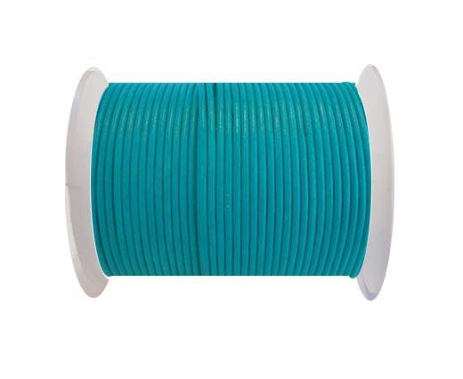 Round Leather Cord SE/R/23-Sea Blue-1,5mm