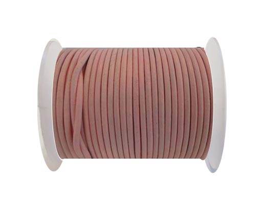 Round Leather Cord SE/R/Baby Pink - 1,5mm