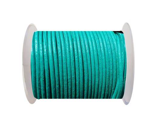 Round Leather Cord SE/R/Mint - 3mm