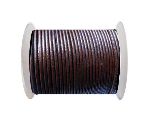 Round Leather Cord SE/R/Tamba - 3mm