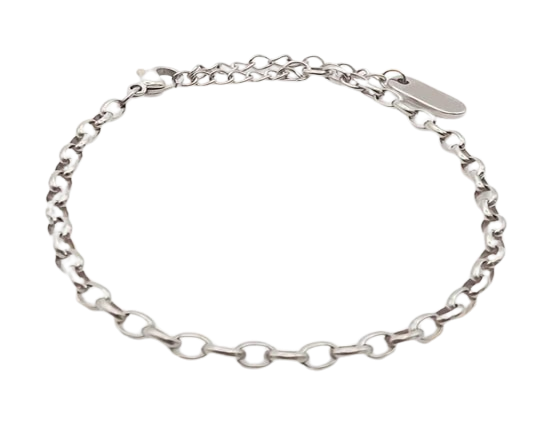 Semicircle Wire dendritic pearl – Silver