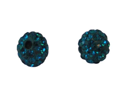 Shamballa-Bead-8mm-Blue Zircan