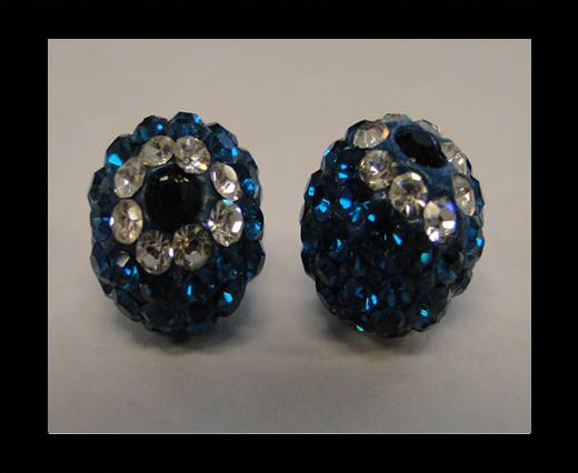 Shamballa-Flower-10mm-Blue Zircan