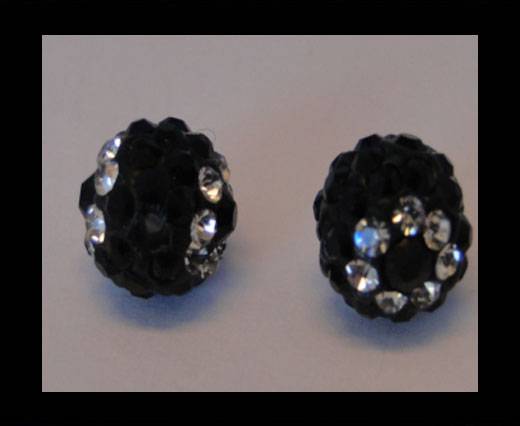 Shamballa-Flower-10mm-Black