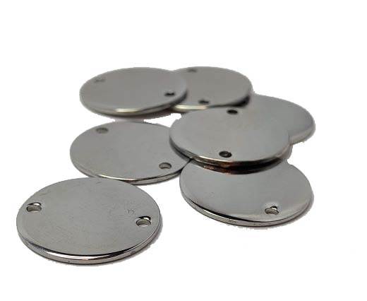 10pcs Brass Circle Stamping Blanks Engraving Metal Plate Plain Pet Tags  20mm 25mm 30mm