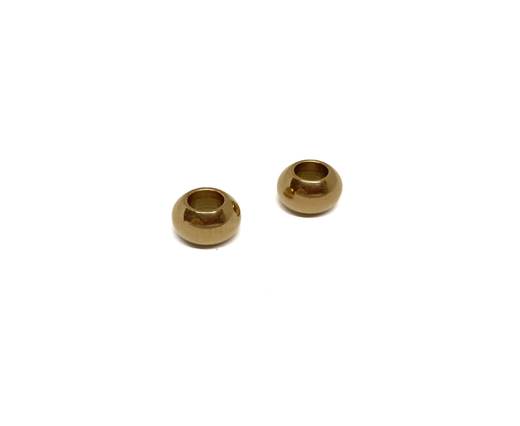 Stainless steel part for round leather SSP-206-5MM Gold