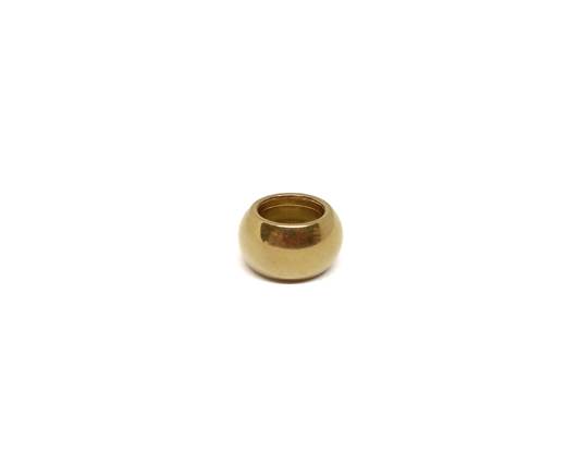 Stainless steel part for leather SSP- 37-6mm Gold