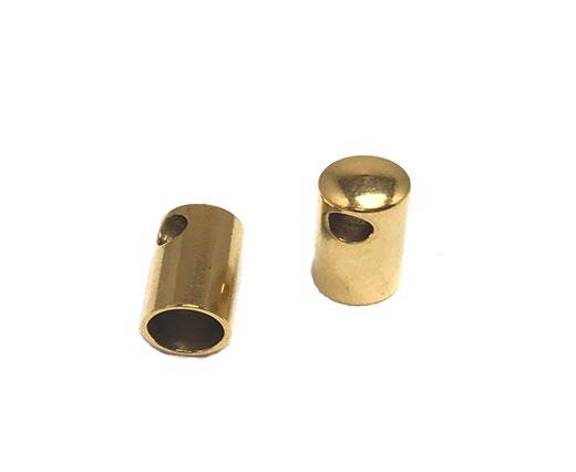 Stainless steel part for round leather ssp-39-4mm-gold