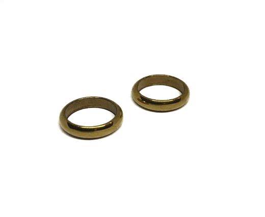 Stainless steel part for leather SSP-587 -10mm Gold