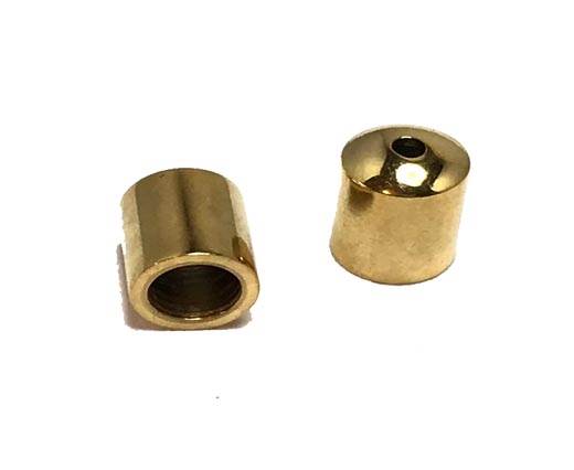 Stainless steel end cap SSP 759 4mm Gold