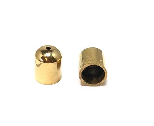 Stainless steel end cap SSP 759 8mm Gold