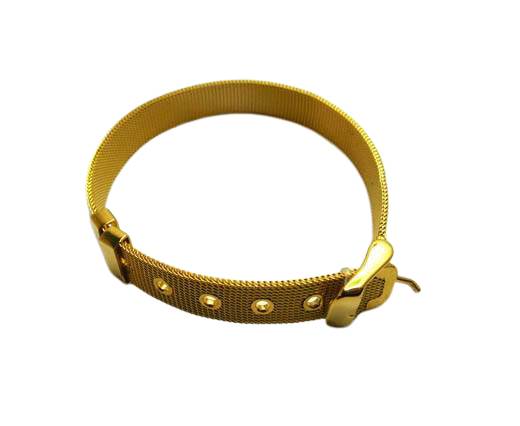 Stainless steel bracelet SSP 716 Gold - 10mm