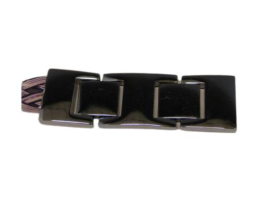 Stainless Steel Snap Lock Clasp-MGST-74-14x2.5mm