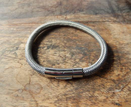 Leather Bracelets Supplies Bracelet02 - Steel