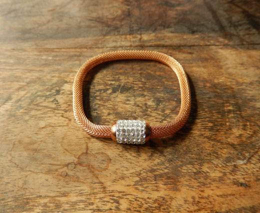 Leather Bracelets Supplies Bracelet01 - Rose Gold