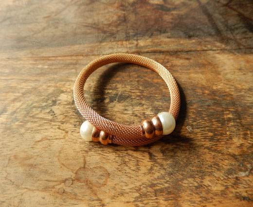 Leather Bracelets Supplies  - Rose Gold