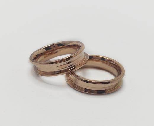 STEEL RING 17 ROSE GOLD