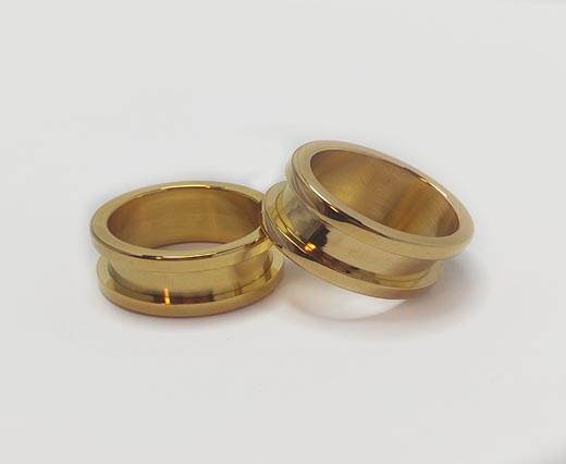 STEEL RING 18 GOLD