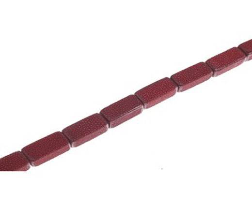 Sting Ray Beads - rectangle-red-wine-non-polish