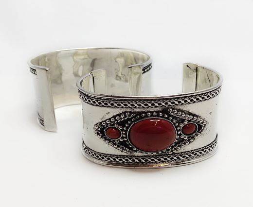 Stone Cuff Bracelet - Style15 - 4.5cms
