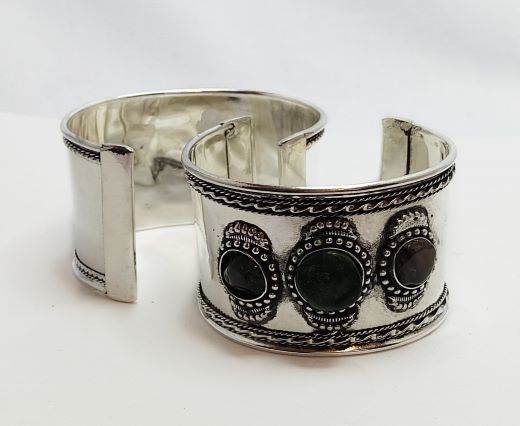 Stone Cuff Bracelet - Style1 - 4.5cms
