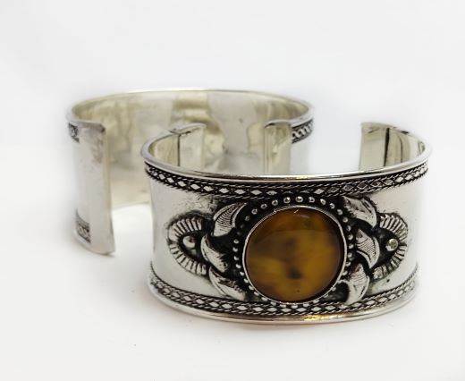 Stone Cuff Bracelet - Style2 - 4.5cms