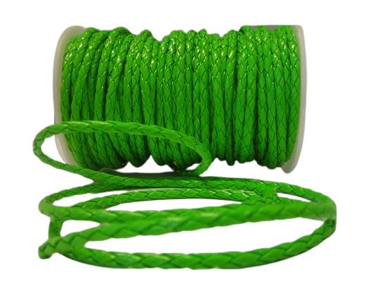 synthetic nappa leather 4mm - Neon Green