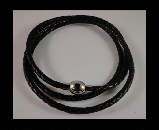 Three wrap leather bracelets SE-R-02-3MM