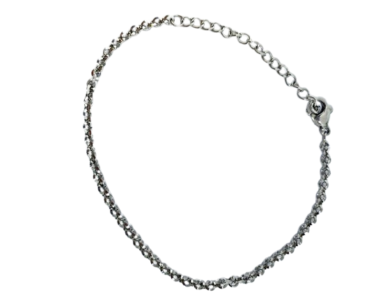 Triangle wire Belcher chain – Silver