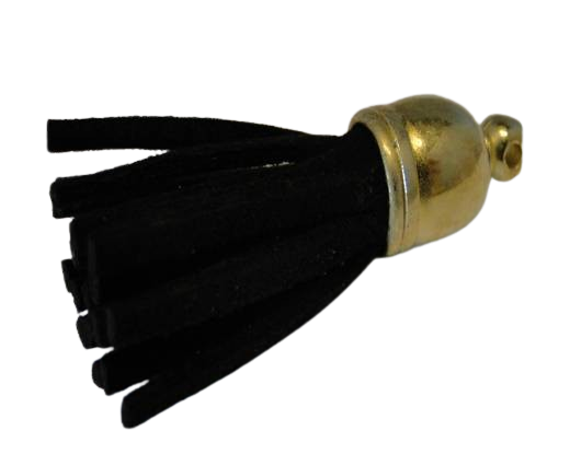 Tussels-Suede-Gold Caps-Black-30mm