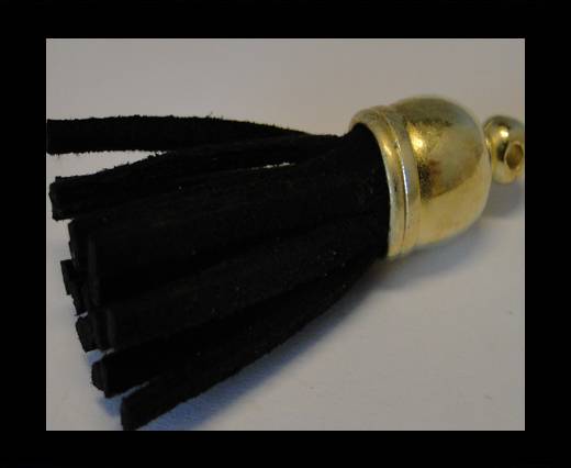 Tussels-Suede-Gold Caps-Black-30mm