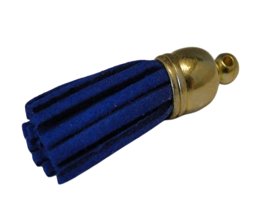 Tussels-Suede-Gold Caps-Blue-30mm